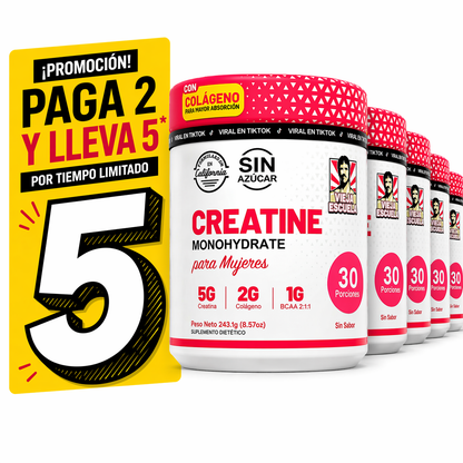 OFERTA 2X1 - Creatina + Colágeno + BCAA | Más Fuerza y Definición Femenina